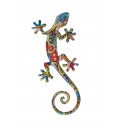 Murale ou A poser : Gecko Porte-bonheur 2, Mod Tropik, H 22 cm