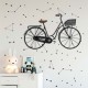 Déco murale métal : Le Vélo rétro XL Noir et Gris, longueur 90 cm