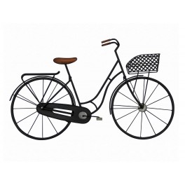 Déco murale métal : le vélo rétro XL, longueur 97 cm