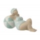 Figurine Thème Bord de Mer : Baigneuse rétro Assise, H 19 cm