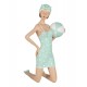 Figurines Mer : Set 2 Grandes Baigneuses Rétros allongées, L 27 cm