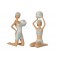 Figurine Thème Bord de Mer : Baigneuse rétro Assise, H 19 cm