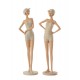 Figurines Mer : Set 2 Baigneuses Rétros Debout, H 35 cm
