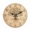 Horloge MDF Motif Arbre de Vie, Tons Bois Naturel clairs, Diamètre 34 cm