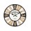 Horloge Vintage : Kensington lamellé Bois Clair et Anthracite, H 34 cm