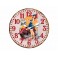 Horloge Bois MDF Vintage : Pin-up, Moto, Route 66, Diam 34 cm