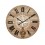 Horloge Balancier et Rose des Vents, Tons Bois Naturel, Diamètre 58 cm