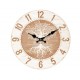 Horloge MDF Motif Arbre de Vie, Tons Bois Naturel clairs, Diamètre 34 cm