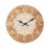 Horloge MDF Motif Mandala, Tons Bois Naturel clairs, Diamètre 34 cm