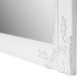 Grand miroir Baroque et Shabby Chic, Encadrement Blanc mouluré, H 108 cm