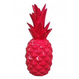 Fruit Design en résine Taille : Ananas Fuchsia, H 29 cm