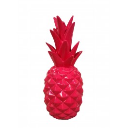 Fruit Design en résine Taille : Ananas Fuchsia, H 24 cm