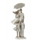 Statuette Design : Famille avec 1 enfant, Collection Silver Line, H 27 cm