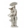 Statuette Design : Famille avec 1 enfant, Collection Silver Line, H 27 cm