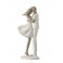 Statuette Design : Famille avec 1 enfant, Collection Silver Line, H 27 cm