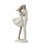 Statuette Design : Famille avec 1 enfant, Collection Silver Line, H 27 cm