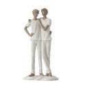 Statue Deux Amies, Collection Family Day, H 25 cm