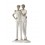 Statuette Design : Famille avec 1 enfant, Collection Silver Line, H 27 cm