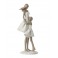 Statuette Design : Famille avec 1 enfant, Collection Silver Line, H 27 cm