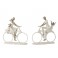 Statue Famille, Promenade à vélo, Collection Family Day, H 36 cm