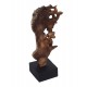 Sculpture Design : Femme, Fleurs et Papillons 2, Coll. Passion, H 33 cm