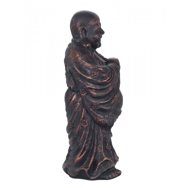 Méga grand bouddha rieur gris 60cm