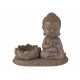 Déco Petit Moine Assis Mod 2, Bleu, Collection Baby Zen, H 20 cm