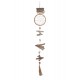 Suspension déco Mer : Bois flotté, Coquillage et Attrape-rêves, H 85 cm