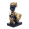 Statuette Africaine en Tenue Traditionnelle, Collection Dalaba, H 32,5 cm