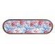 Long plateau en Bois de Manguier oblong, Thème Corail, L 46 cm