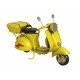 Miniature Laiton : Scooter Vespa Métal Bleu, L 18 cm