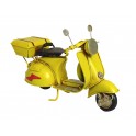 Miniature Laiton : Scooter Vespa Métal Bleu, L 18 cm