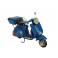 Miniature Laiton : Scooter Vespa Métal Bleu, L 18 cm