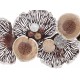 Déco murale XL Feuillage tropical et Noix de coco stylisées, L 133 cm