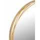 Miroir Design rond et dorée, Encadrement métal, Diamètre 92 cm