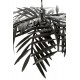 Lampe suspension Feuillage Tropical, Art Déco, Noir, L 75 cm