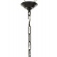 Lampe suspension Feuillage Tropical, Art Déco, Noir, L 75 cm