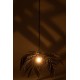 Lampe suspension Feuillage Tropical, Art Déco, Noir, L 75 cm