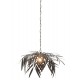 Lampe suspension Feuillage Tropical, Art Déco, Noir, L 75 cm