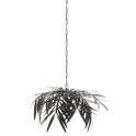 Lampe suspension Feuillage Tropical, Art Déco, Noir, L 75 cm