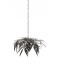Lampe suspension Feuillage Tropical, Art Déco, Noir, L 75 cm