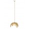 Lampe suspension Feuillage Tropical, Art Déco, Doré, L 66 cm