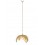 Lampe suspension Feuillage Tropical, Art Déco, Doré, L 66 cm