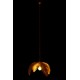 Lampe suspension Feuillage Tropical, Art Déco, Doré, L 66 cm