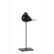 Set 2 Oiseaux en verre sur socle, Noir, H 37,5 cm (Grand)