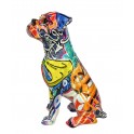 Statue Résine Chien Design : Le Boxer, Collection Graffiti, H 20 cm