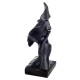 Statue Contemporaine Homme, Le Silence, Noir, H 31 cm