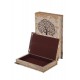 Set 2 Boites Livres : Arbre de vie, Marron et Beige, H 26 cm (Grand)