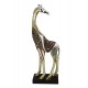 Statuette Grande Girafe Dorée, Collection ETHNIK, H 38 cm