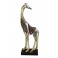 Statuette Grande Girafe Dorée, Collection ETHNIK, H 38 cm